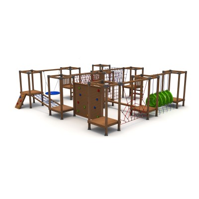 55 A Wooden Adventure Parkour